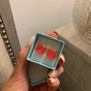KATE SPADE Hot Pink Stud Earrings
